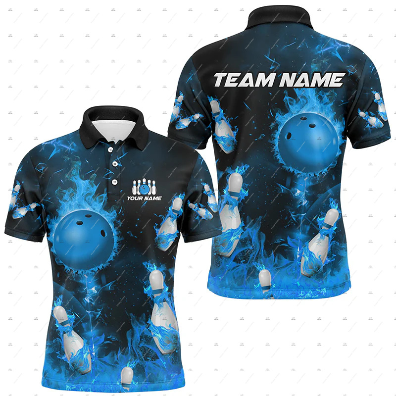 Camisas Polo de Manga Curta Pe - Short Sleeve Bowling Shirt Retro avaliação e preço
