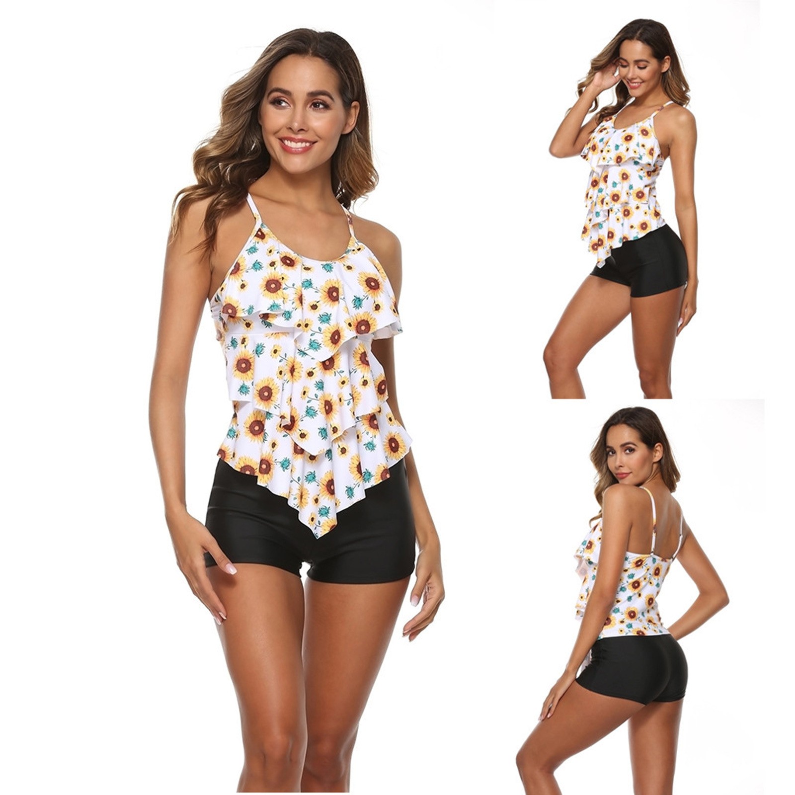 Biquíni Feminino com Estampa F - Shorts avaliação e preço