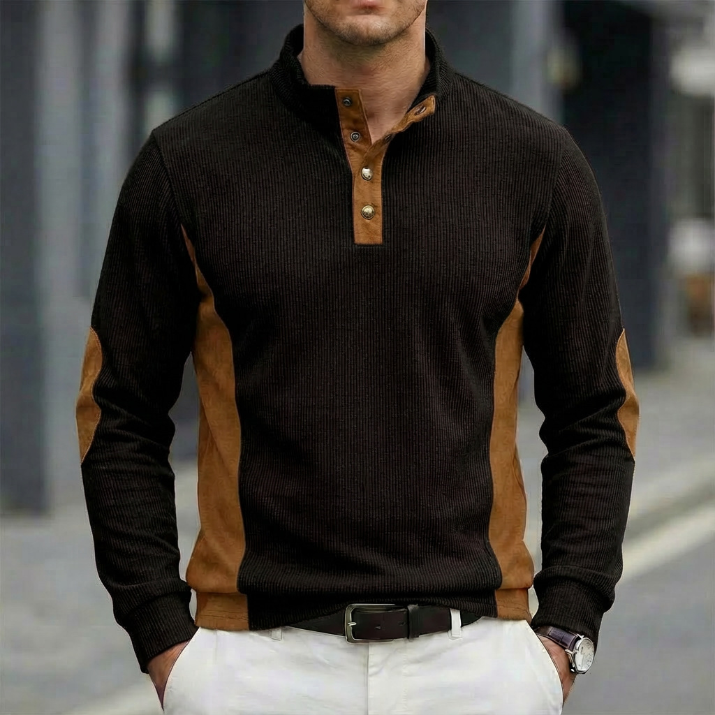 Camisa POLO masculina casual d - Corduroy Button Up Shirt Men avaliação e preço