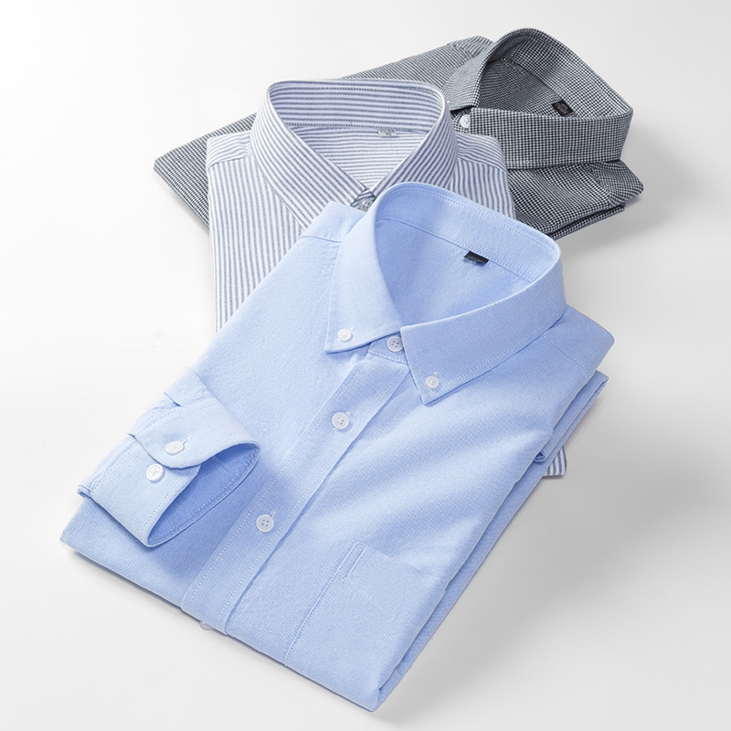 Primavera novos homens oxford  - Oxford Cotton Casual Shirt Business avaliação e preço