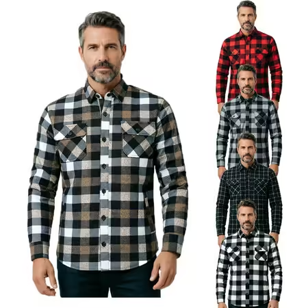 Camisa Xadrez Pesada de Manga  - Flannel Plaid Shirt Heavy Weight avaliação e preço