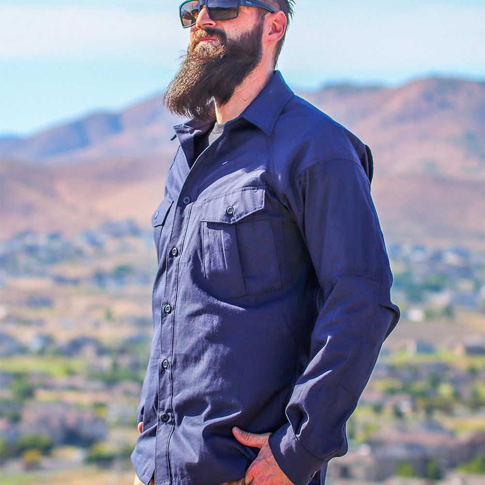 Camisa Militar Estilo Fino Lyn - Tactical Military Shirt Cargo avaliação e preço