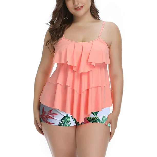 Biquíni Feminino Plus Size com - Shorts avaliação e preço