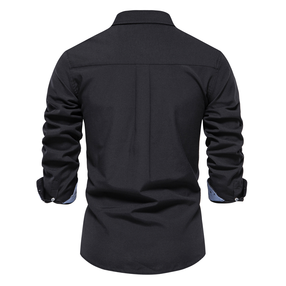 Aioponon 2023 novo outono algo - Oxford Cotton Casual Shirt Business avaliação e preço