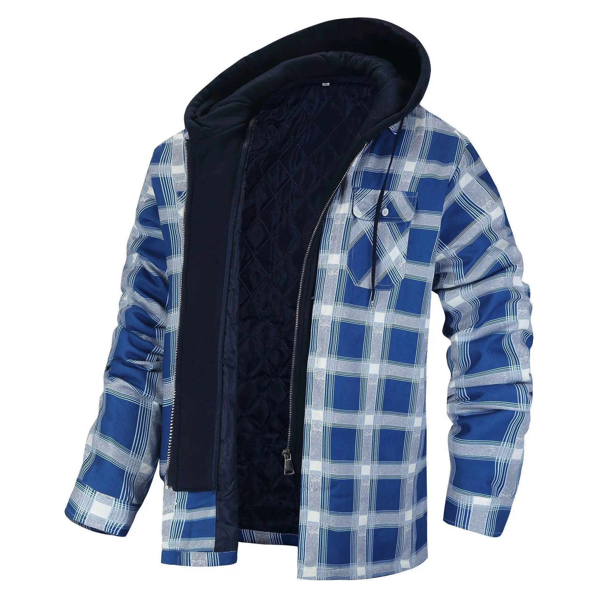 Jaqueta xadrez de flanela de i - Flannel Plaid Shirt Heavy Weight avaliação e preço