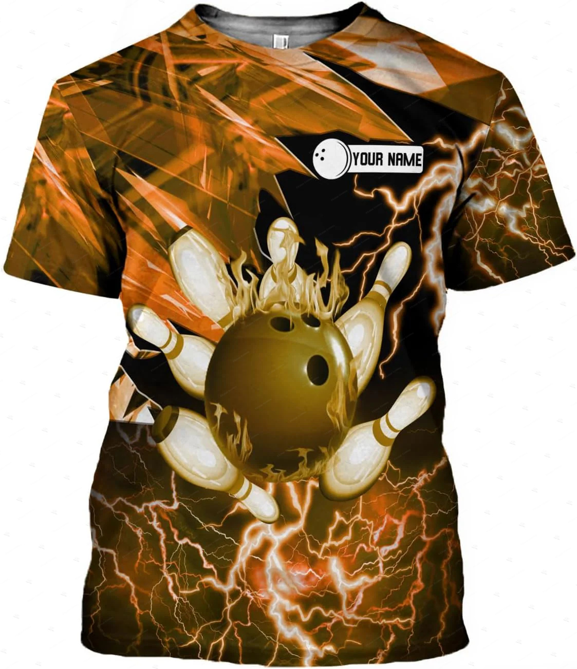 Nome personalizado gradiente b - Short Sleeve Bowling Shirt Retro avaliação e preço