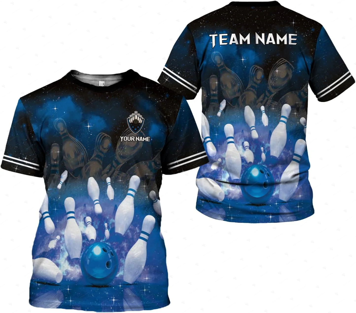 Nome personalizado gradiente b - Short Sleeve Bowling Shirt Retro avaliação e preço