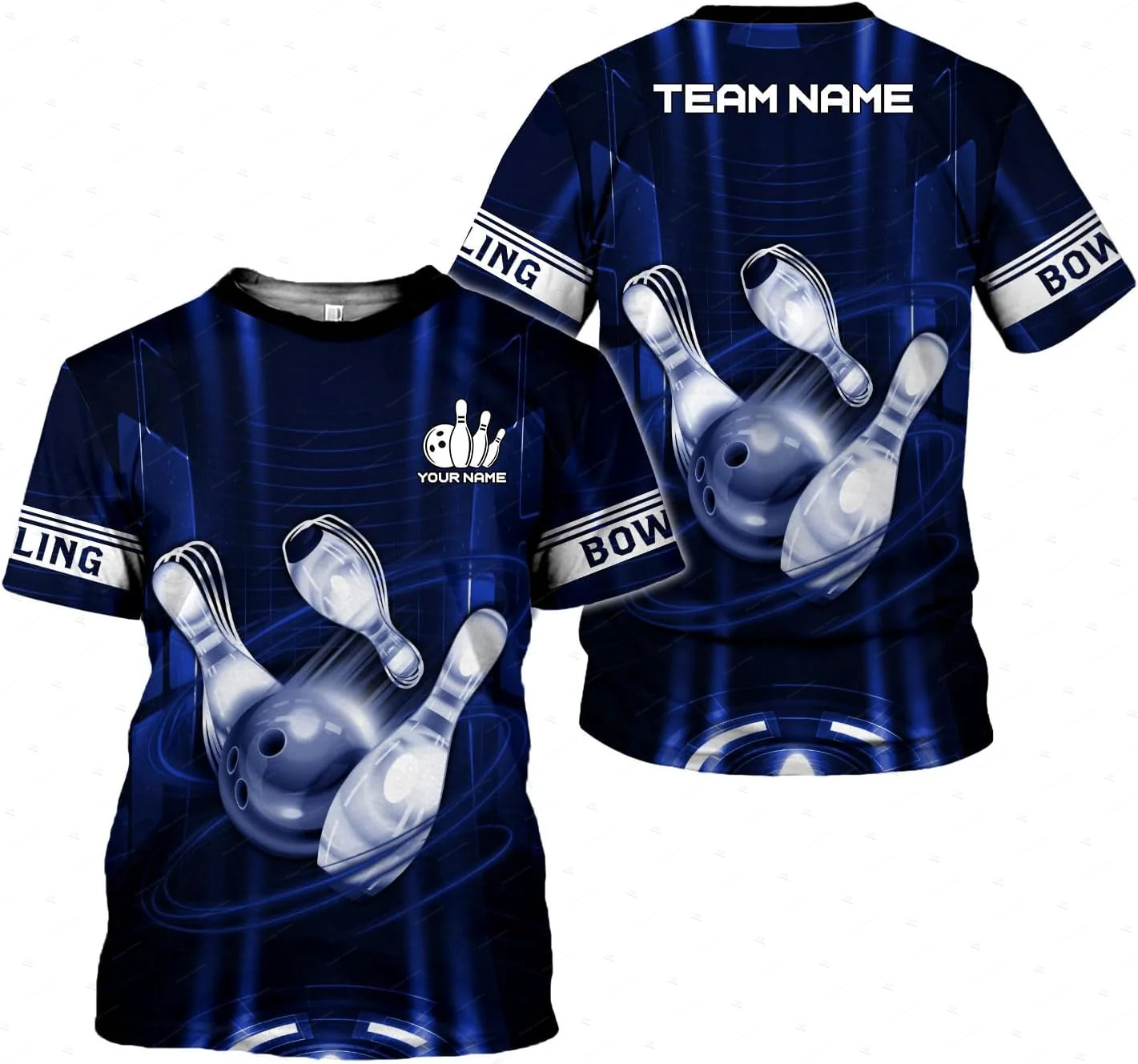 Nome personalizado gradiente b - Short Sleeve Bowling Shirt Retro avaliação e preço